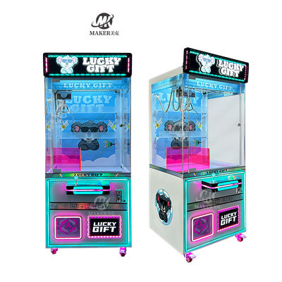 Pengalaman Bermain Interaktif yang Dioperasikan Koin Mesin Crane Arcade Indoor untuk Mainan Plush Mesin Claw
