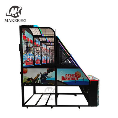 Kemampuan Operasi Koin Elektronik Indoor Menembak Bola Basket Gila Menembak Bola Basket Jalan Mesin Game Arcade