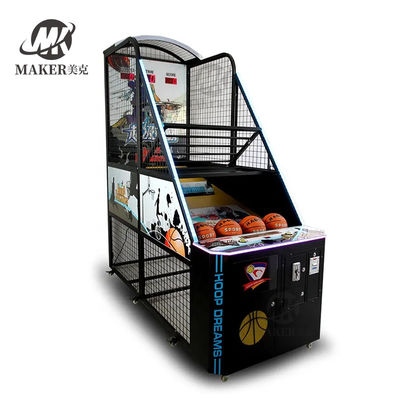 Mesin yang dioperasikan koin Peralatan hiburan Basket bola jalanan Mesin penembakan Basket bola arcade Mesin permainan